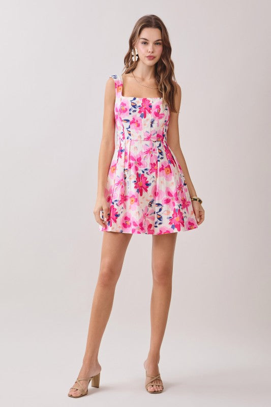 Leila Floral Mini Dress