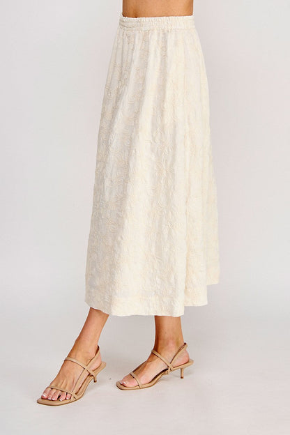Graceful Garden Midi Skirt