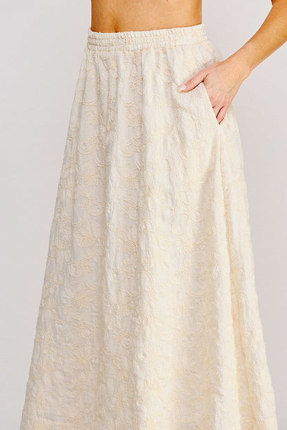 Graceful Garden Midi Skirt