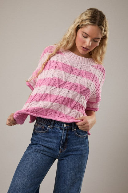 Paige Striped Knit Top