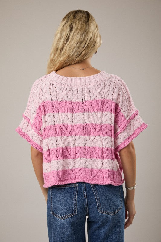 Paige Striped Knit Top