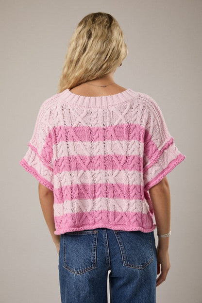 Paige Striped Knit Top