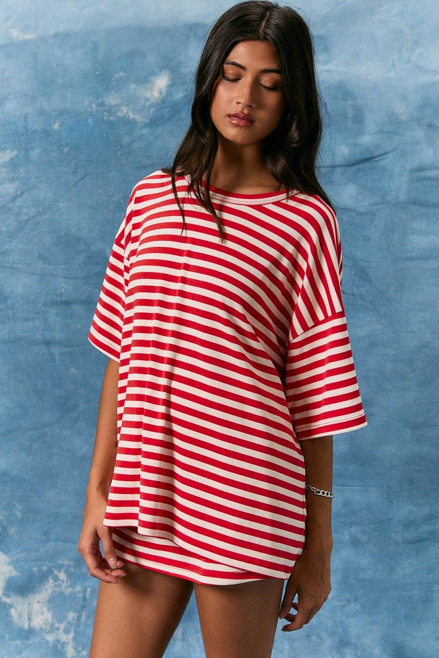 Polly Striped Knit Top