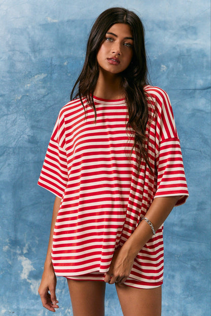 Polly Striped Knit Top