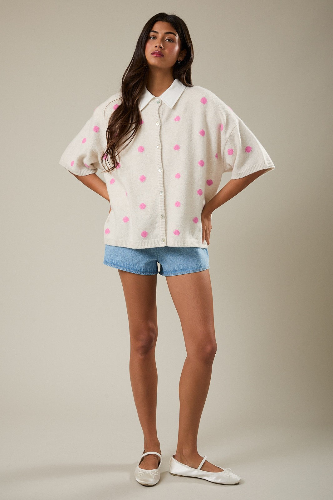 Pretty In Polka Cardigan