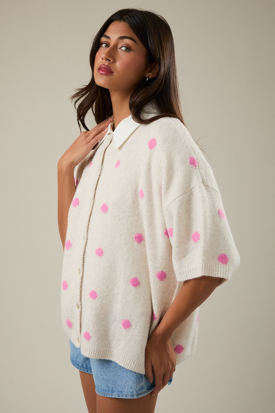 Pretty In Polka Cardigan