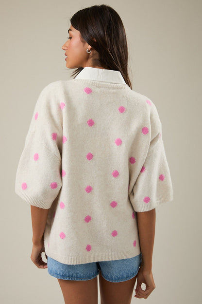 Pretty In Polka Cardigan
