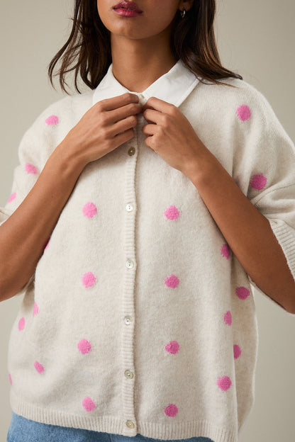 Pretty In Polka Cardigan