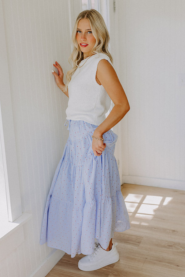 Sweet Whisper High Waist Maxi Skirt