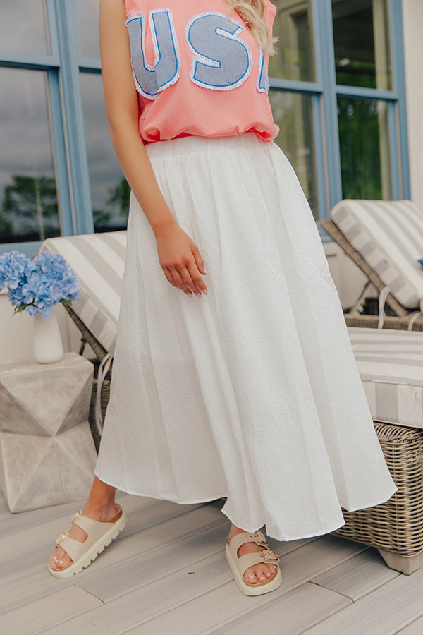 The Eleanor High Waist Midi Skirt