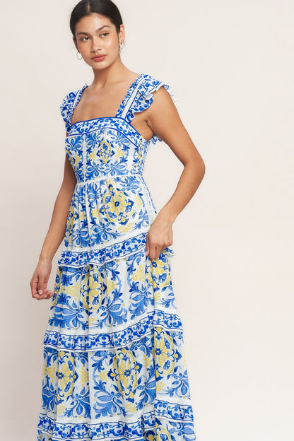Limoncello Bloom Maxi Dress