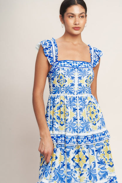 Limoncello Bloom Maxi Dress