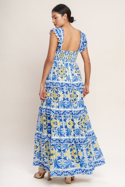 Limoncello Bloom Maxi Dress