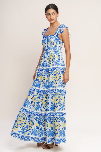 Limoncello Bloom Maxi Dress