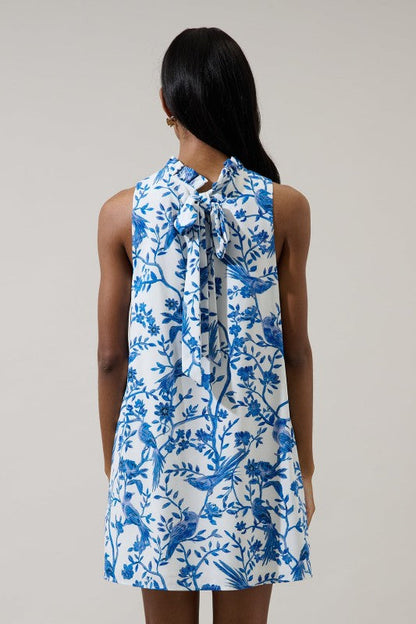 Porcelain Garden Mini Dress
