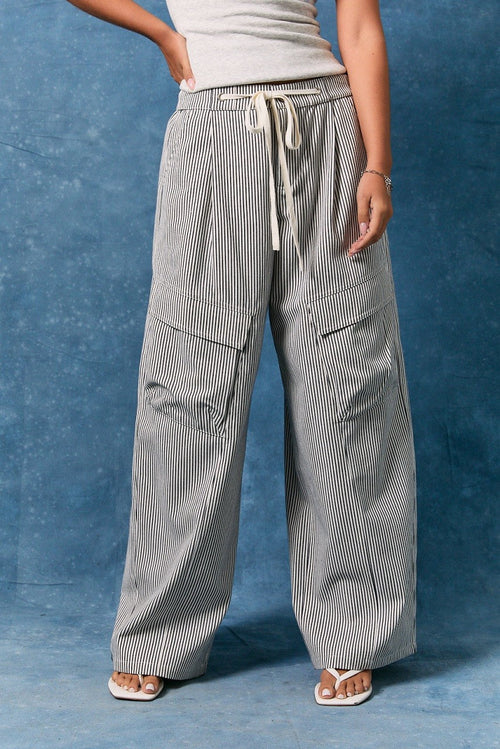 Off Duty Striped Pants