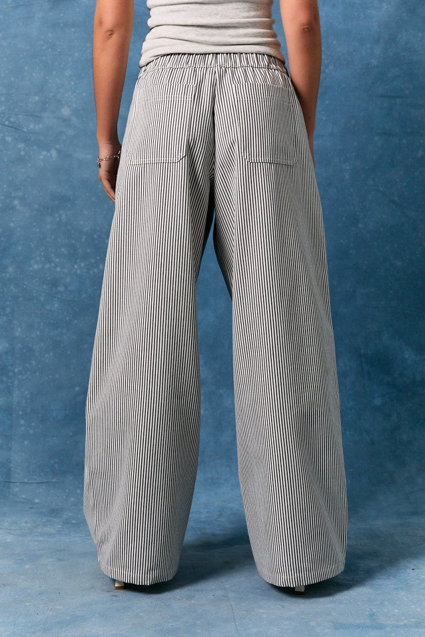 Off Duty Striped Pants