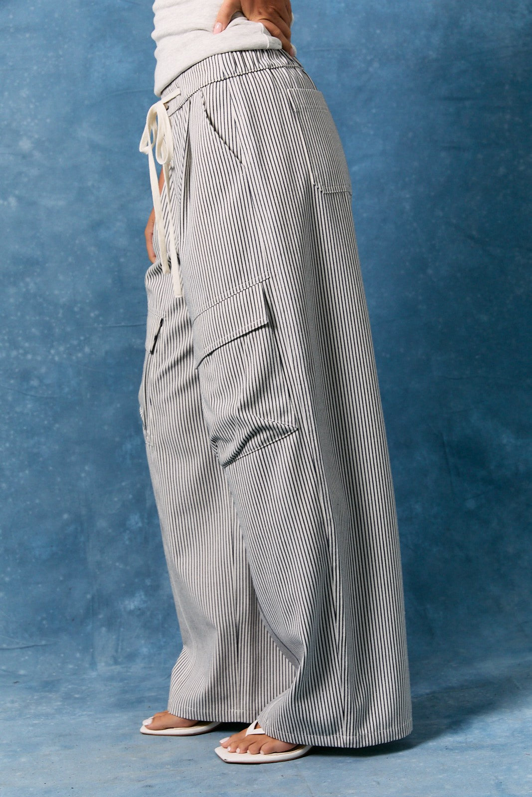 Off Duty Striped Pants