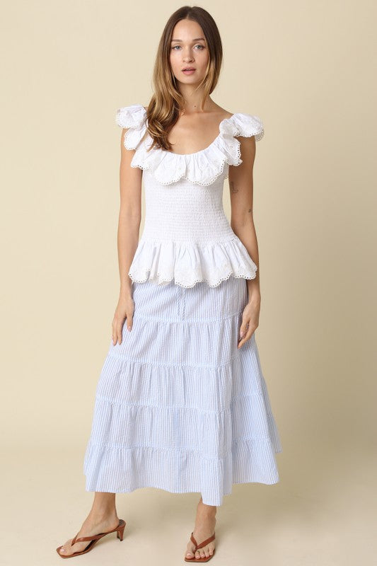 Lighthouse Lane Midi Skirt