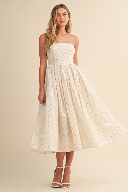 Picnic In Paris Midi Dress