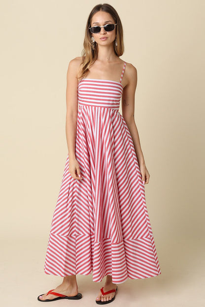 Liberty Striped Maxi Dress