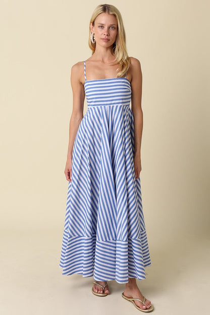 Liberty Striped Maxi Dress