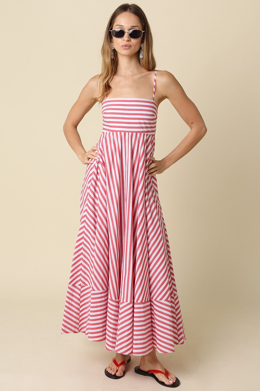 Liberty Striped Maxi Dress