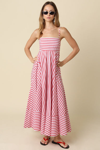 Liberty Striped Maxi Dress