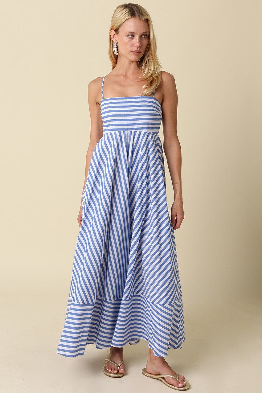 Liberty Striped Maxi Dress