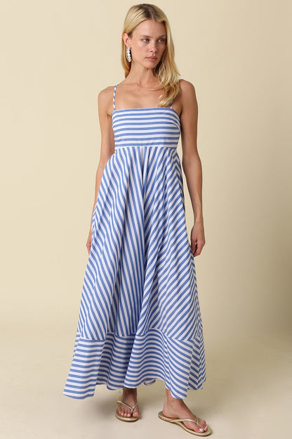 Liberty Striped Maxi Dress