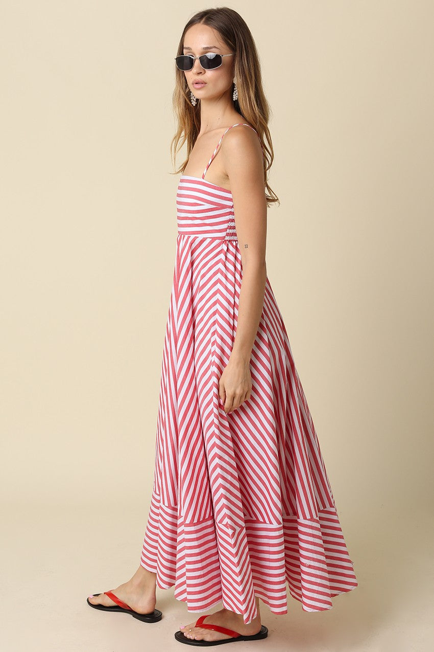 Liberty Striped Maxi Dress