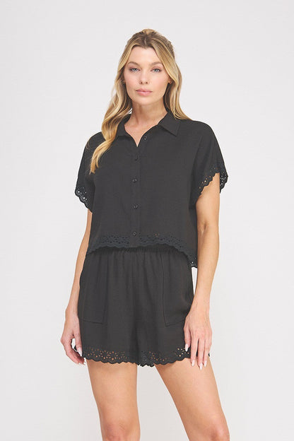 Midnight Meadow Shorts