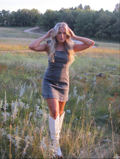 Midnight Denim Mini Dress