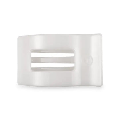 Medium Flat Rectangle Hair Clip (Coconut White)