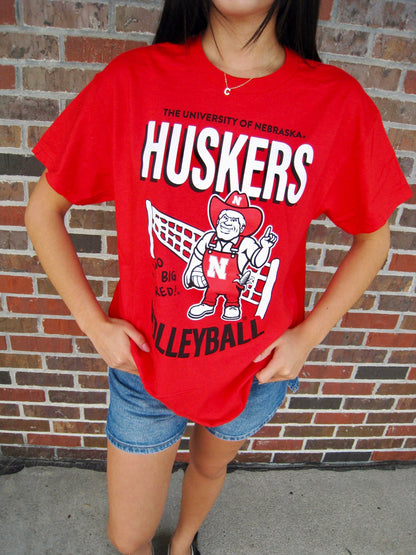 Herbie Huskers Volleyball Tee