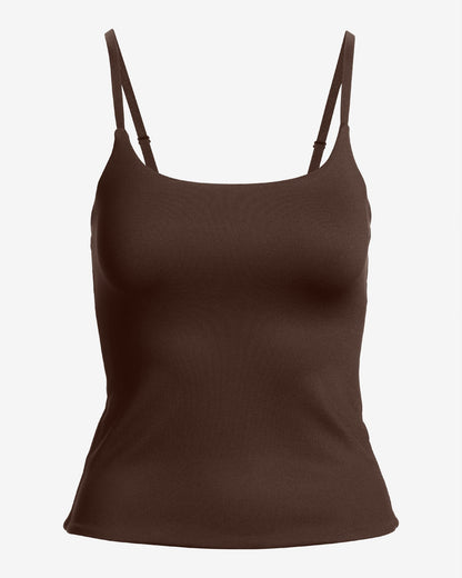 Contour Knit Cami Safari Brown