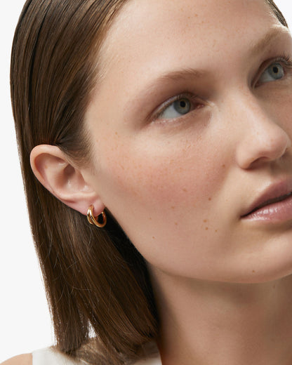 Double Hoop Earrings - Scarlett