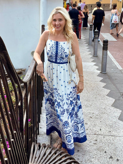 Mediterranean Muse Maxi Dress