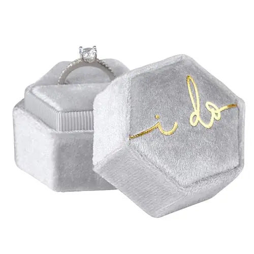 I Do Velvet Ring Box