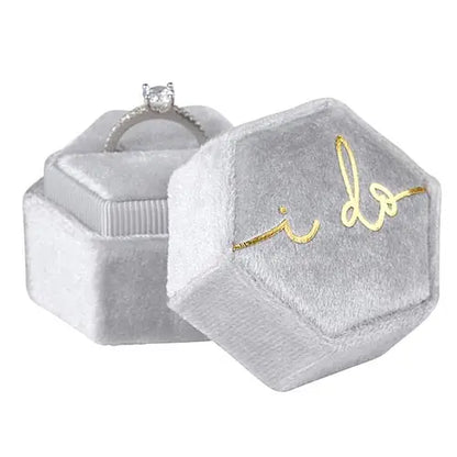 I Do Velvet Ring Box