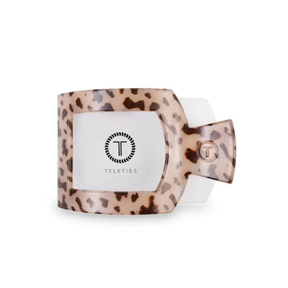 Medium Flat Square Hair Clip (Blonde Tortoise)