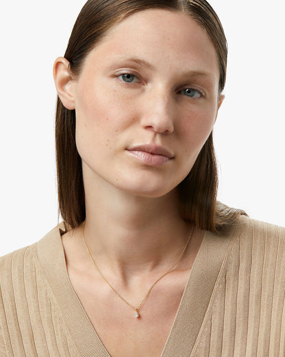 Delicate Solitaire Pendant - Elise Pendant