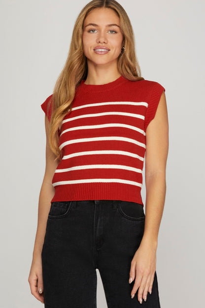 Fine Line Knit Top