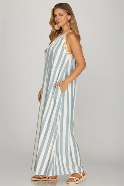 Marina Striped Maxi Dress