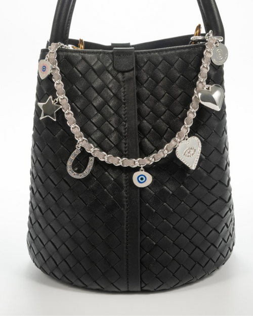 Charm & Chance Silver Bag Charm