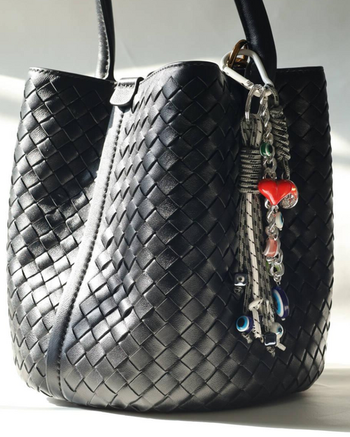 Charcoal Chic Bag Charm