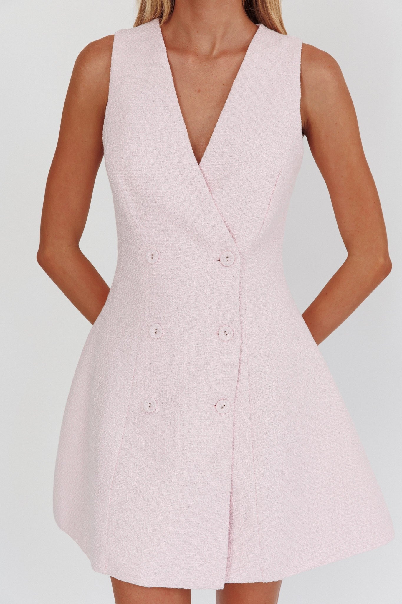 Polished In Pink Mini Dress