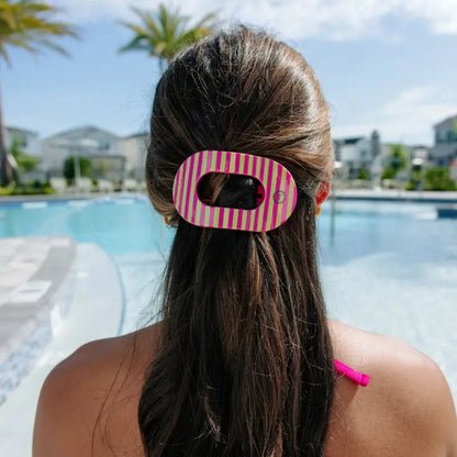 Medium Round Flat Hair Clip (Summer Crush)