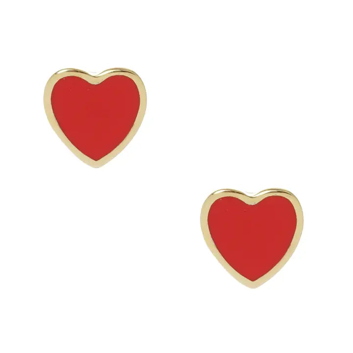 Heart Stud Earrings