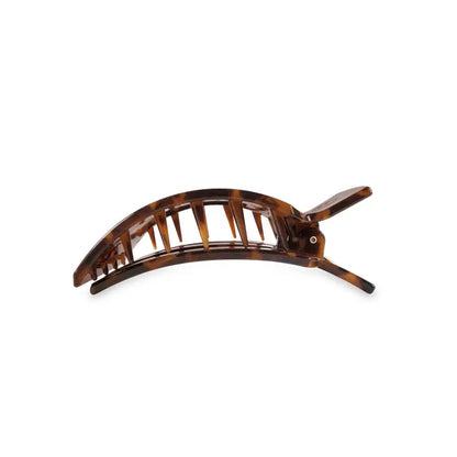 Medium Square Flat Hair Clip (Tortoise)